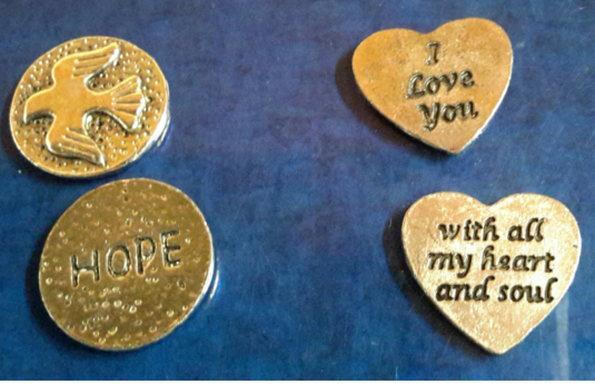 Pewter Message Stones